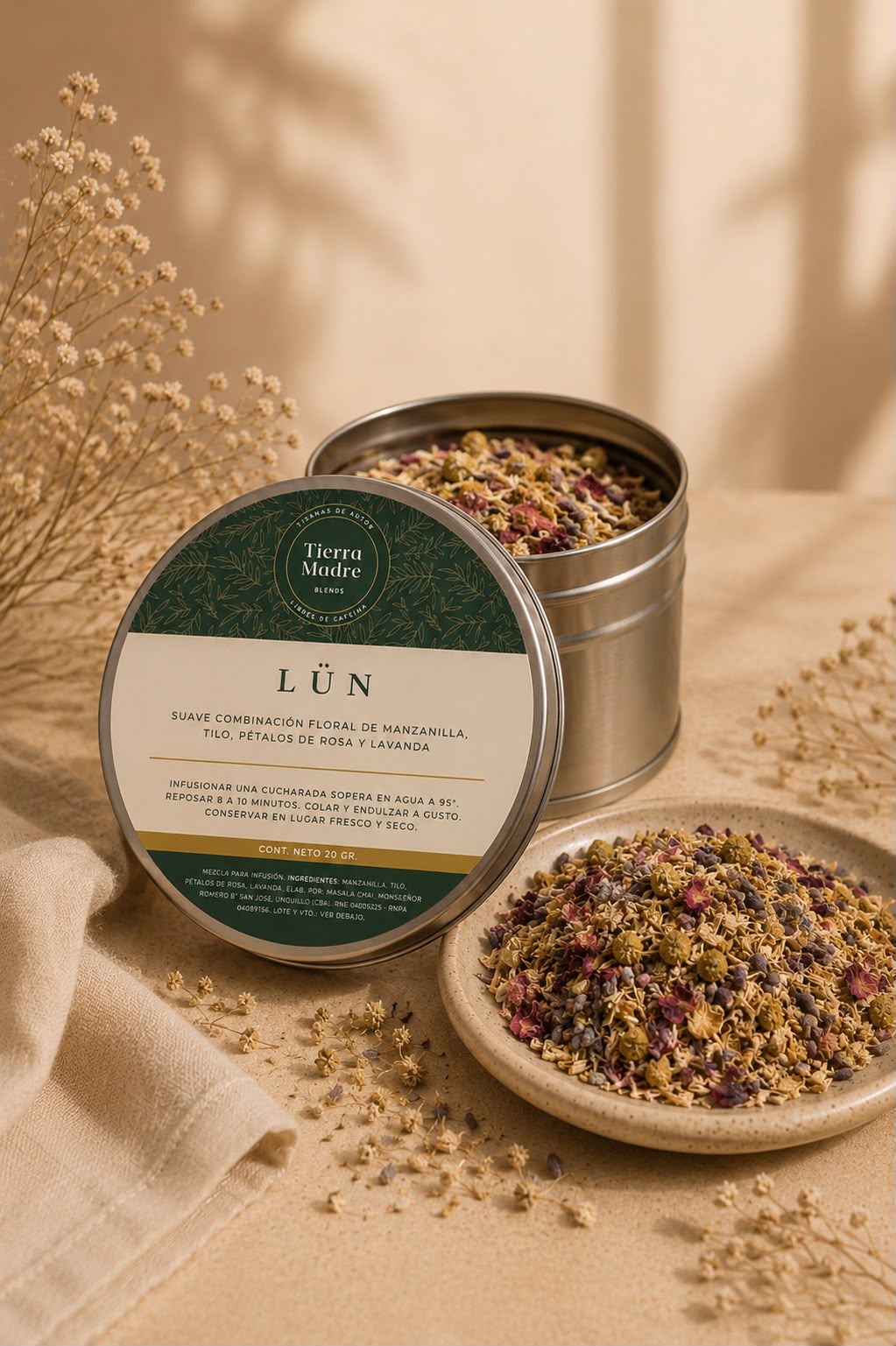 Infusión en hebras Lata Tierra Madre Blends - Lün - Lata 30gr.