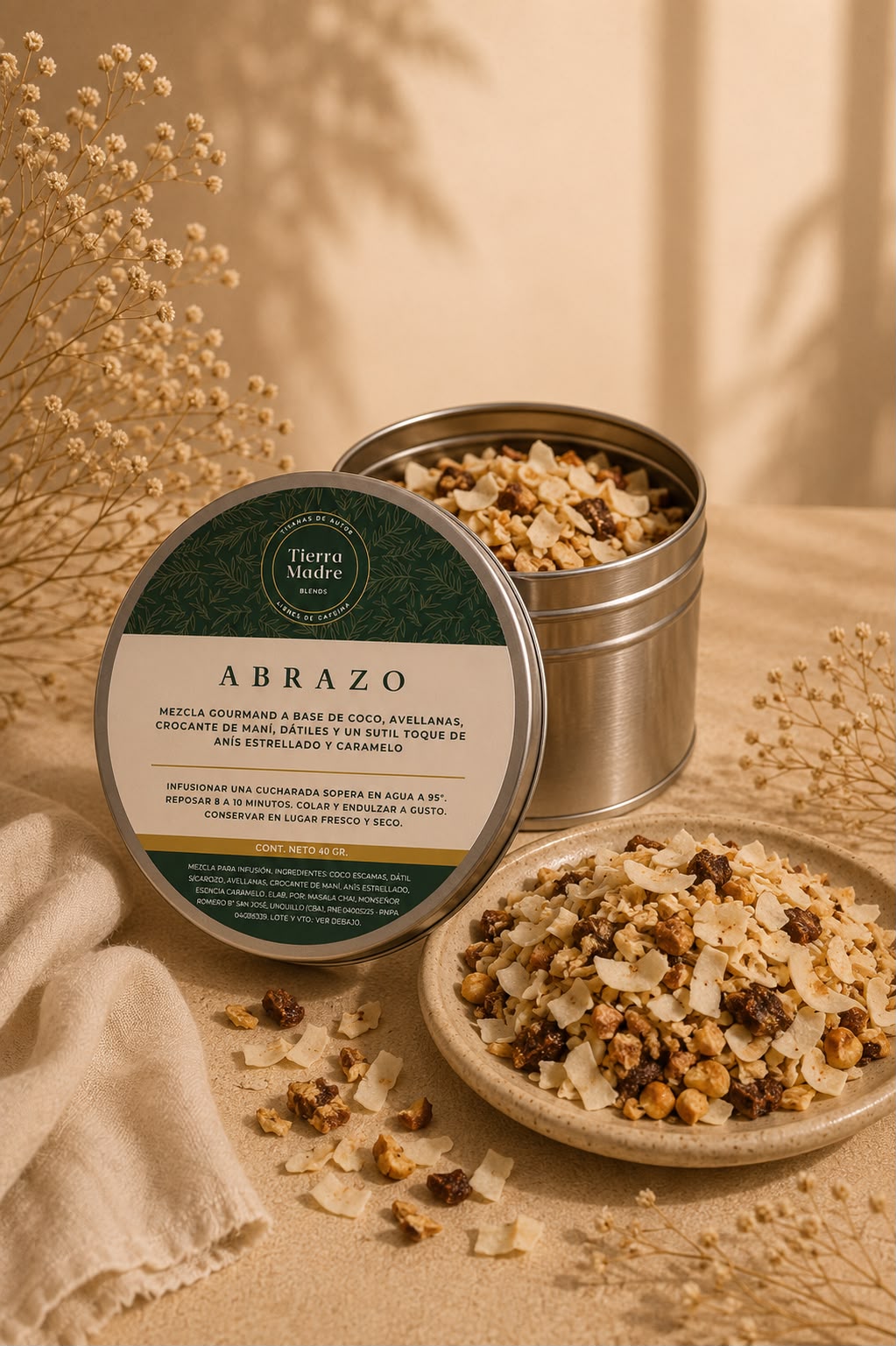 Infusión en hebras Lata Tierra Madre Blends - Abrazo - Lata 50gr.