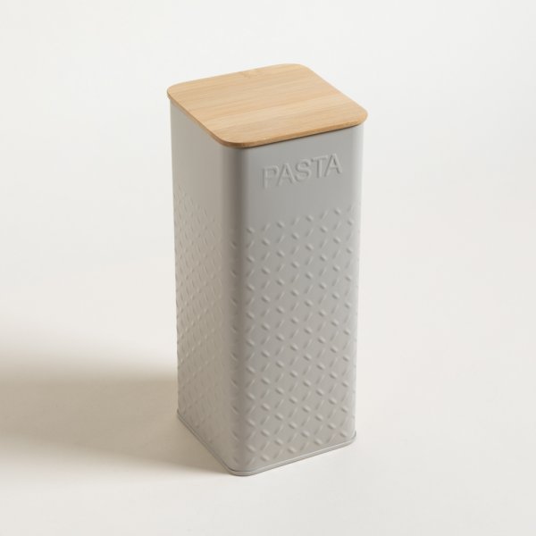 Lata Cuadrada Tapa Bamboo Pasta — imagen 2