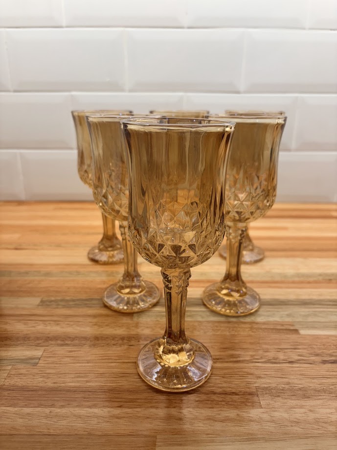 Set de 6 copas Stylo ambar — imagen 2