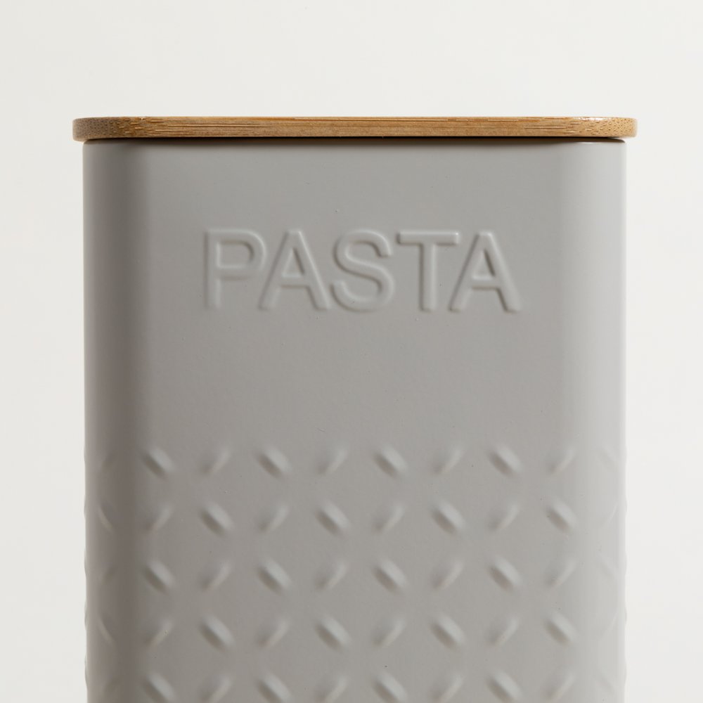 Lata Cuadrada Tapa Bamboo Pasta — imagen 3