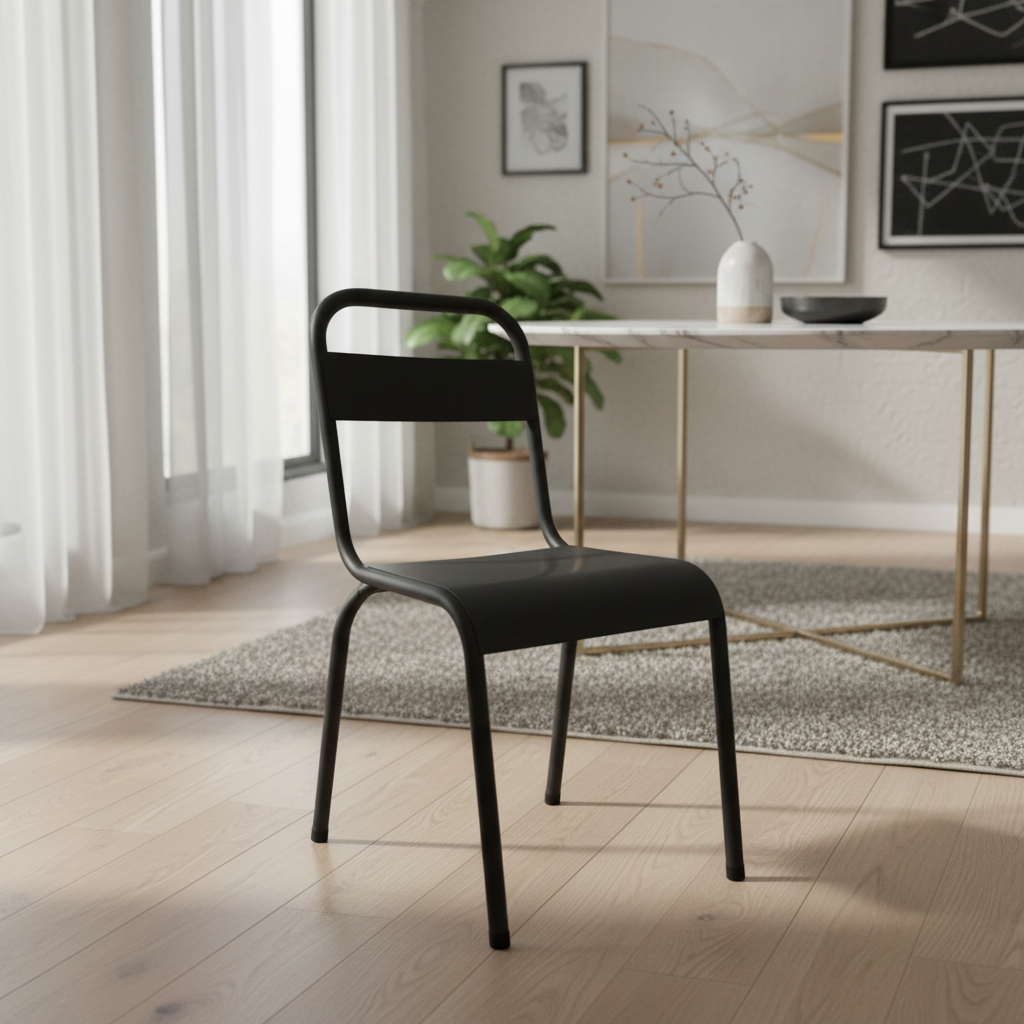 Silla De Chapa Diseño Industrial Bar Cafe Comedor X4 unidades — imagen 3