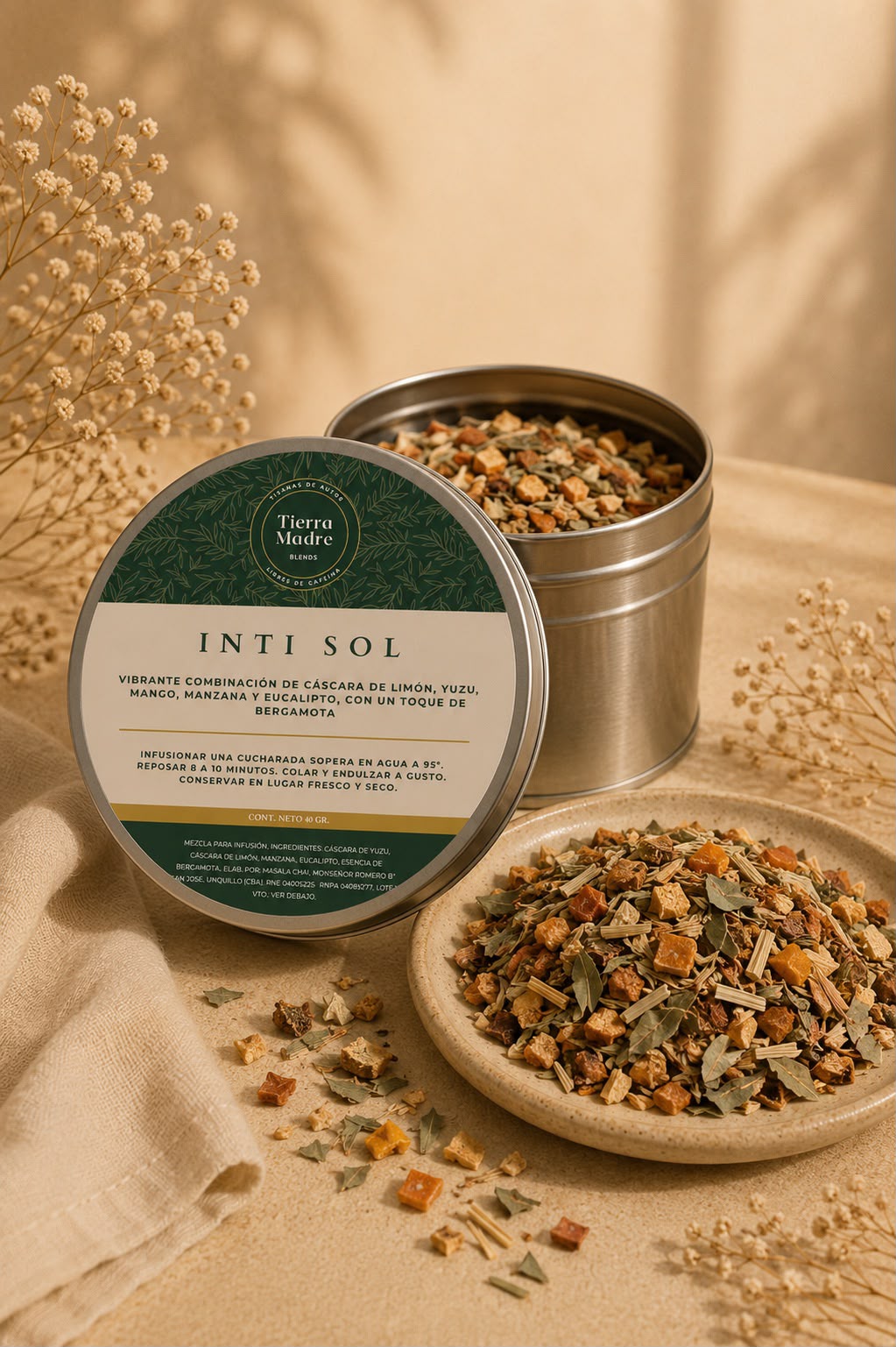 Infusión en hebras Lata Tierra Madre Blends - Inti Sol - Lata 50gr.